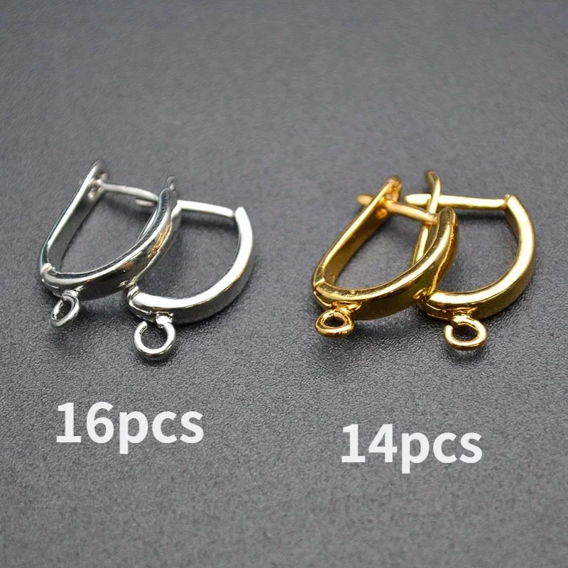 Jewelry Findings 30pcs/lot Nickle Free Anti Rust Color Remain Metal Earring Hooks Clasp Women Handmade DIY Earrings Accessories