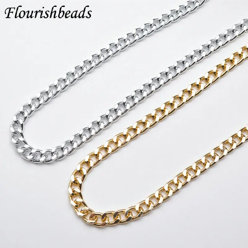 10meters Gold Chain for Men Women Wheat Figaro Rope Cuban Link Chain Gold Filled Stainless Steel Necklaces Male Jewelry Making