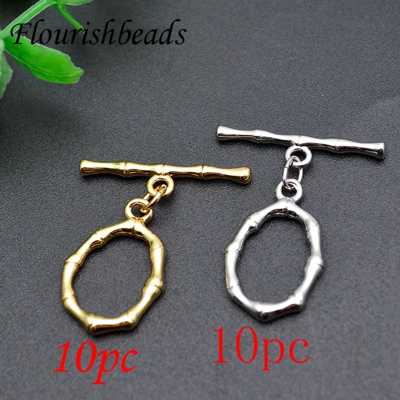 Wholesale 20Set Gold Color Plated Brass Bracelet OT Toggle Clasps High Quality Diy Jewelry Making Findings Accessories