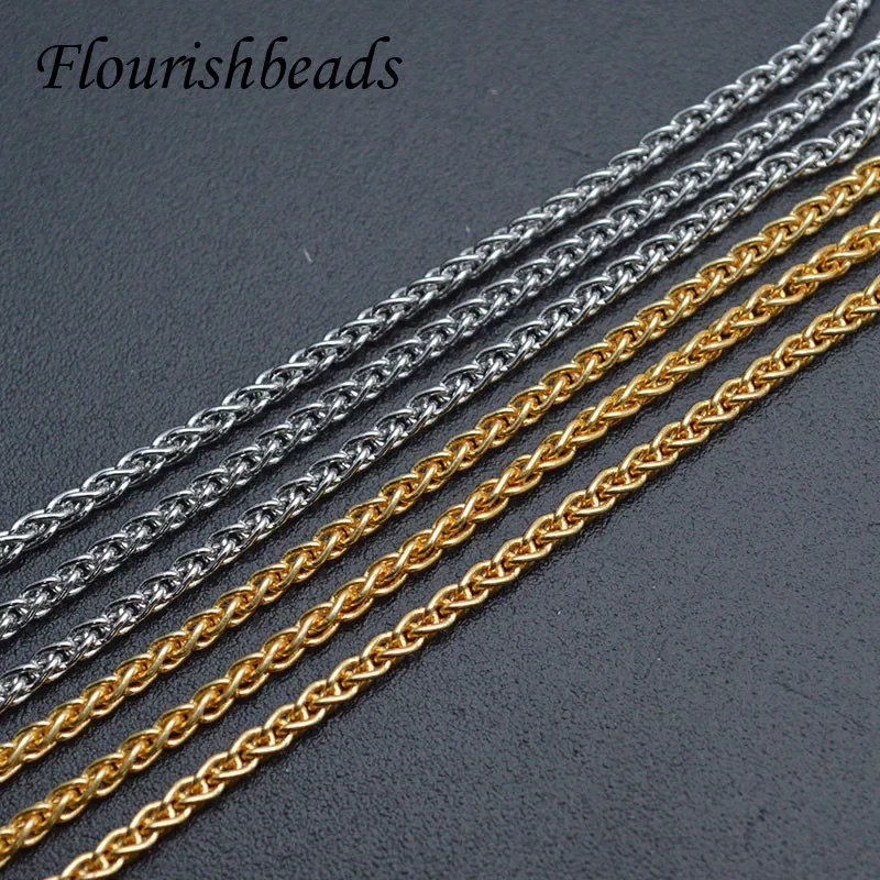 1.5mm 2mm Width Gold Plating High Quality Choppin Chains Necklace Link Chain for Women Party Jewelry Accessories 20pcs/lot