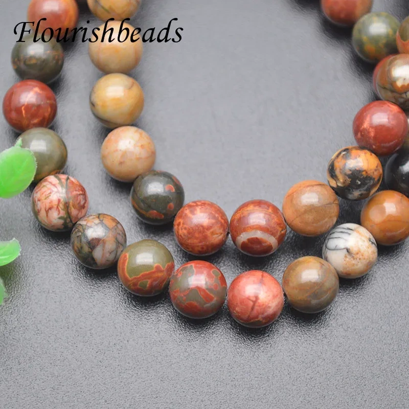 Wholesale 10pcs Natural Picasso Jasper Stone Bead Elastic Bracelet 8mm Round Beads Healing Crystal Beads Special Jewelry