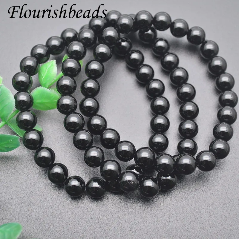 8mm Natural Matte Black Onyx Bracelet Round Beads Bracelet for Men Jewelry Gift 10pcs/lot