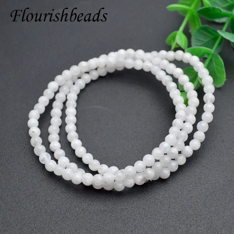 4~4.5mm Beads Handmade Gemstone Bracelet Crystal Labradorite Garnet Moonstone Beads for Jewelry Energy Bracelet Gift