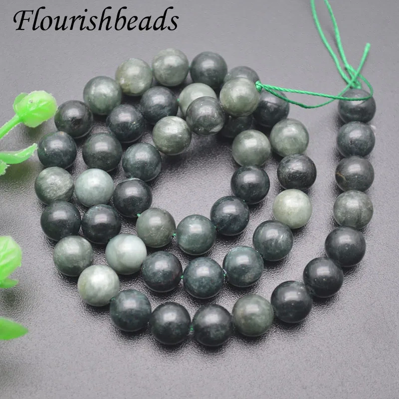 Natural Seraphinite Round Clinochlore Stone Loose Beads DIY Jewelry Bracelet Necklace 6/8/10mm