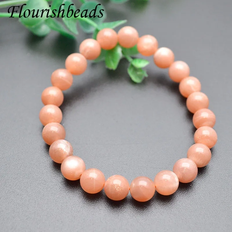 5pcs Natural Bracelet Sunstone / Mix Amazonite / Green Africa Opal / Crack Crystal  Bracelet for Jewelry Women and Men