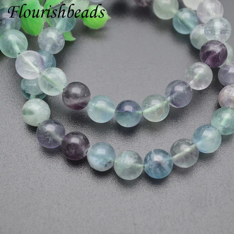 10pcs/Lot Fine Jewelry 8mm Gem Stone Beads Fluorite Bracelet Women Natural Healing Balance Energy Polished Yoga  Bracelets