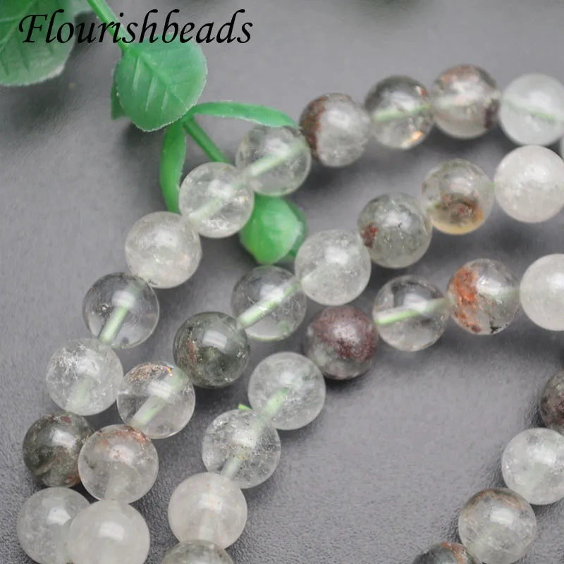 Natural Green Phantom Quartz Stone 8mm Beads Bracelet  Women Round Beads Stretch Crystal Bracelet 5pcs/lot