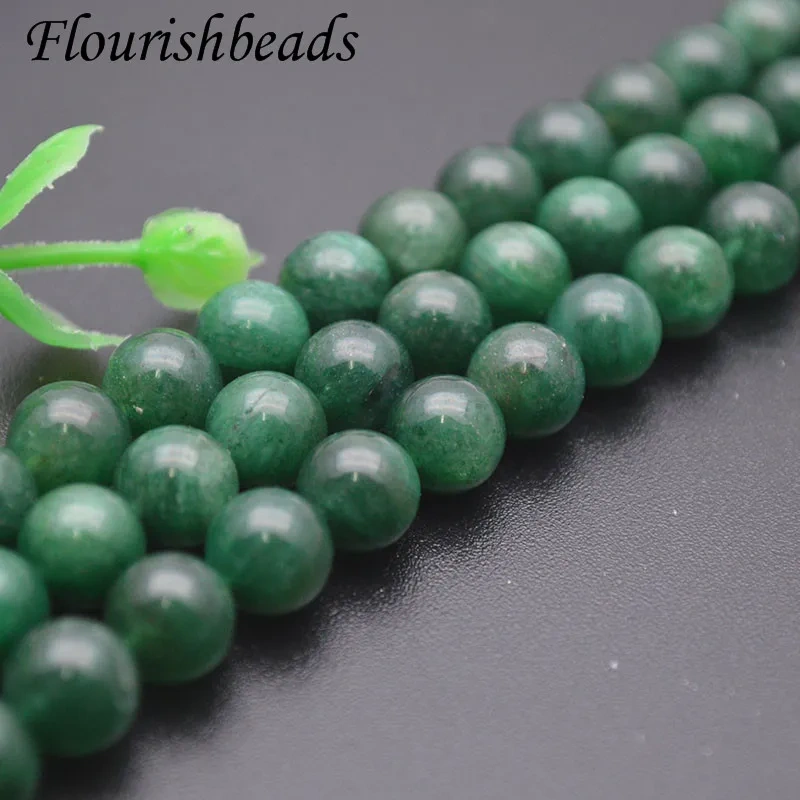 6/8/10mm Natural Stone Green mica stone/ Garent /Gray Monnstone/ Sunstone Round Loose Beads for Jewelry Making 5 Strands/lot