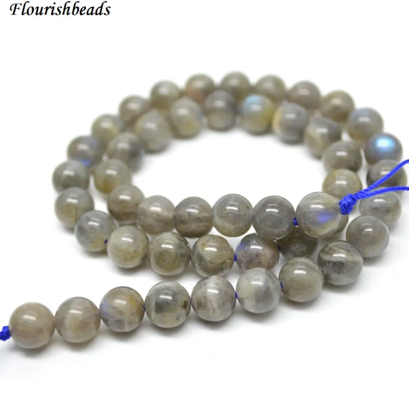 High Quality Shiny Natural Labradorite Stone Round Loose Beads fit Jewelry Making 4mm 6mm 8mm 10mm 12mm 14mm