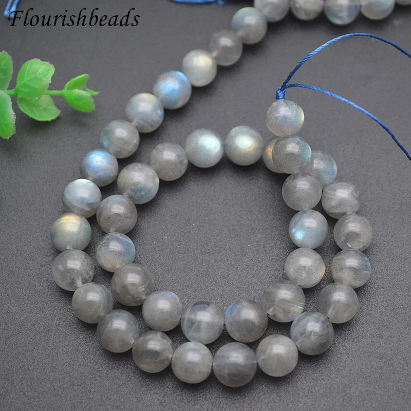 Wholesale 6/8/10/12mm Quality Shniny Natural Labradorite Round Loose Beads for Jewelry Making DIY  Necklace