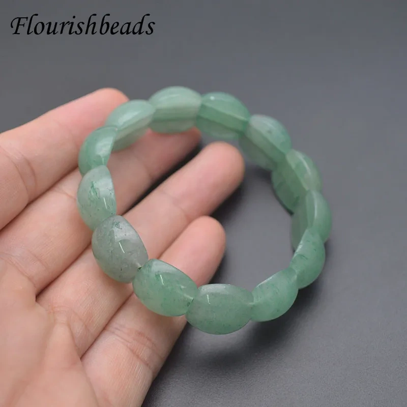 1pcs Green Aventurine Gemstone Beads Stretch Bracelet Bangle Healing Yoga Jewelry Gift for Men Women