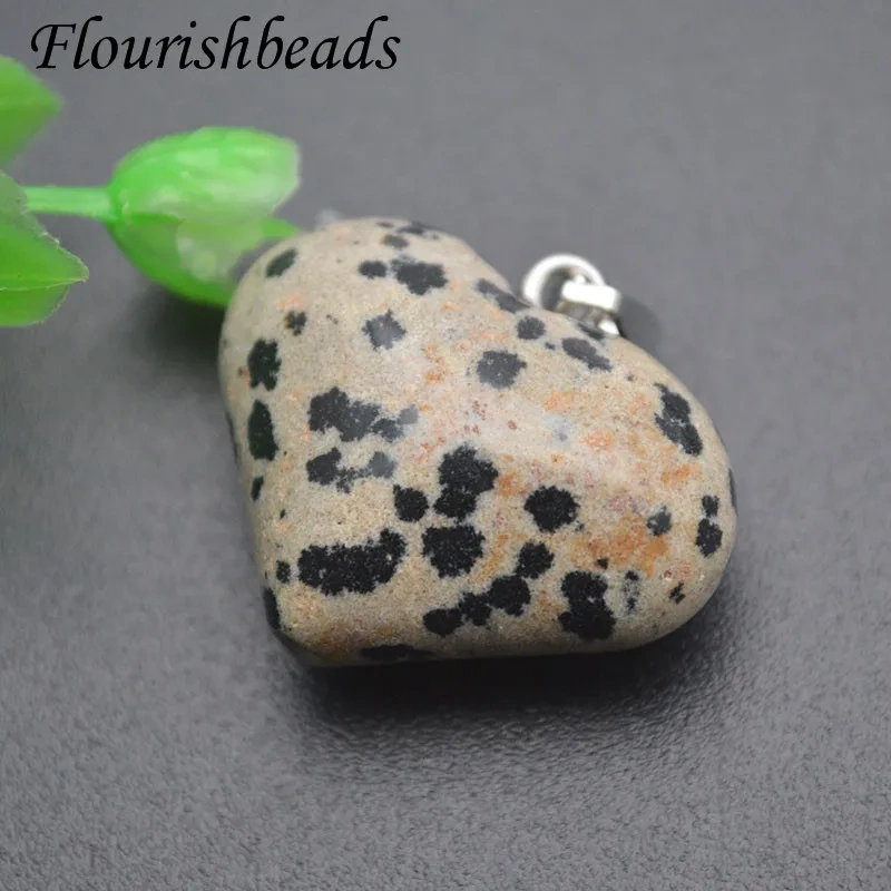 20x23mm New Design Fashion Natural Stone Heart Love Shape Charms Pendants for DIY Necklace Women Jewelry Making Supplies