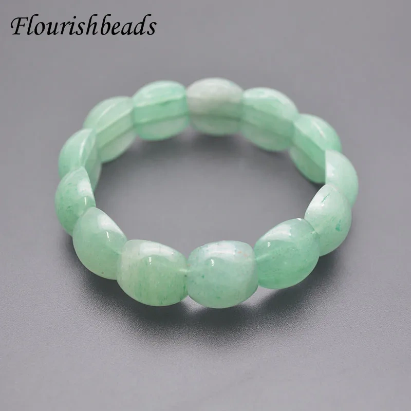 1pcs Green Aventurine Gemstone Beads Stretch Bracelet Bangle Healing Yoga Jewelry Gift for Men Women