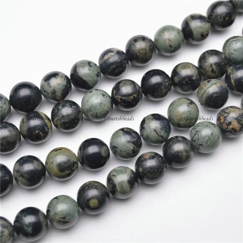 Smooth Natural Kambaba Jasper Stone Round Loose Beads Jewelry Materials 4mm 6mm 8mm 10mm