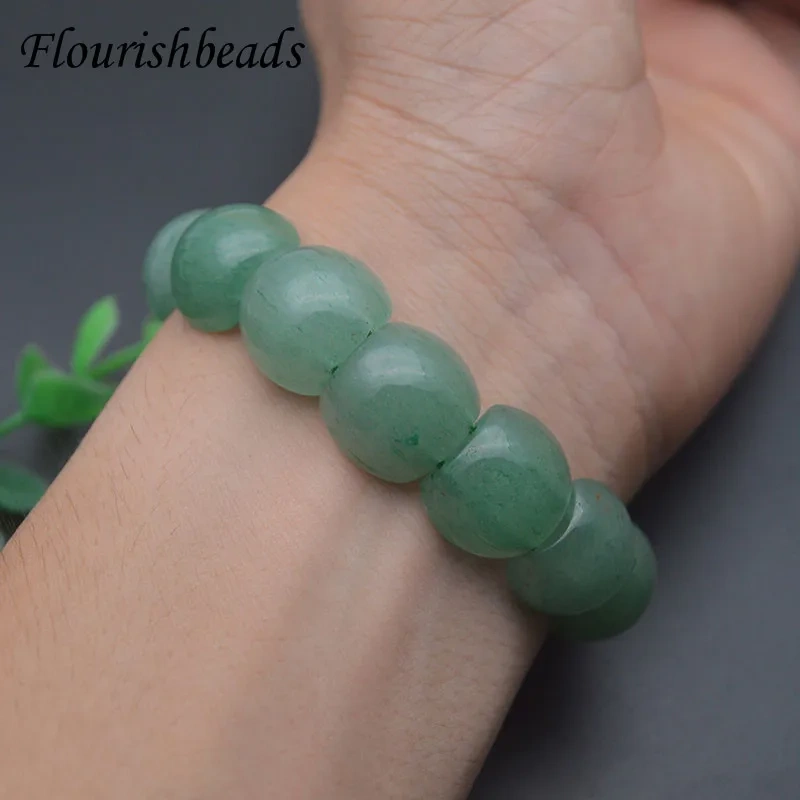 1pcs Green Aventurine Gemstone Beads Stretch Bracelet Bangle Healing Yoga Jewelry Gift for Men Women