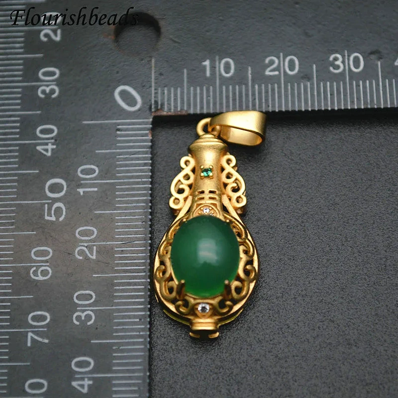 Water Drop Beads Pendant Natural Peridot Fine Jewelry Making Supplies for DIY Necklace Fashion Women Accessories Craft Stuff