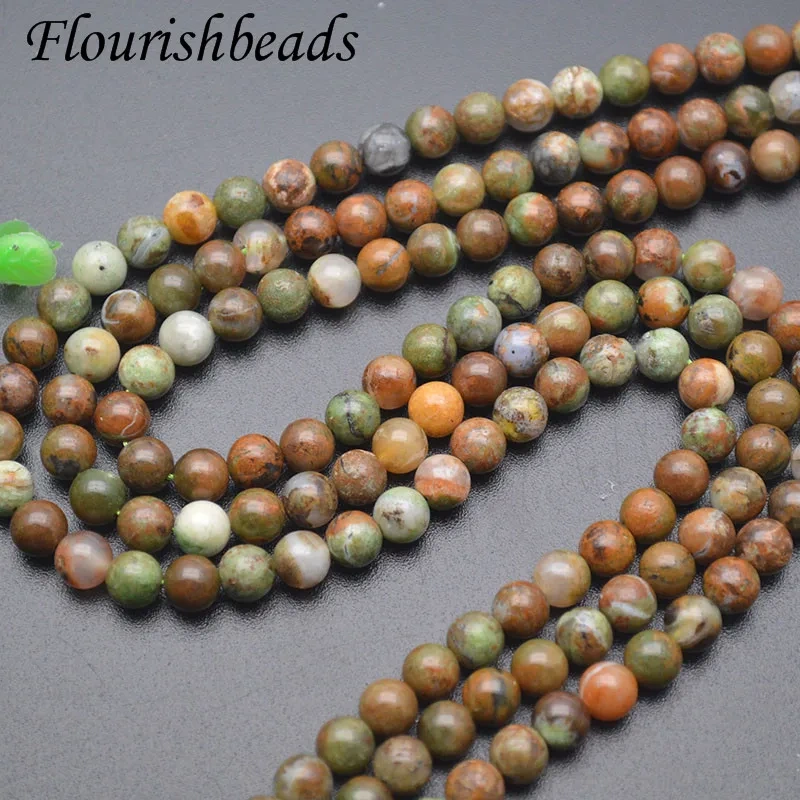 Natural Stone Peter Stone Round Loose Beads 6/8/10mm Pick Size for Jewelry Making