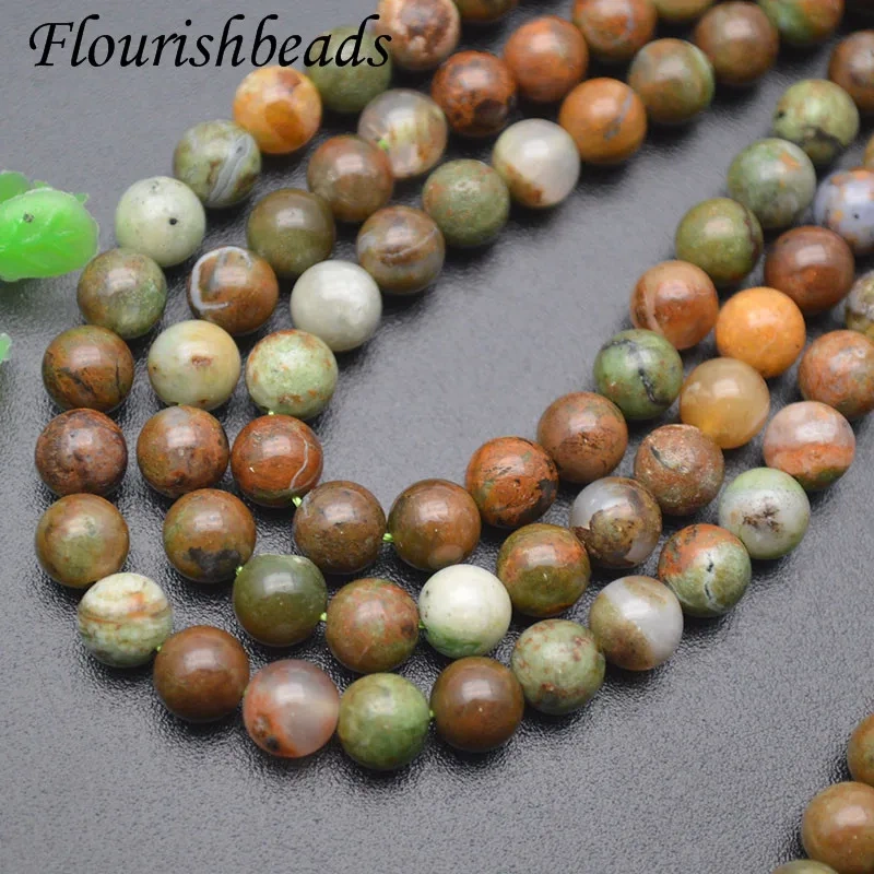 Natural Stone Peter Stone Round Loose Beads 6/8/10mm Pick Size for Jewelry Making