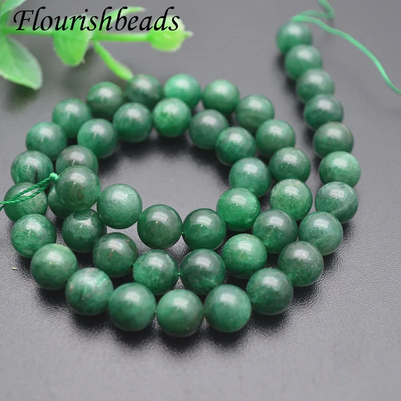 6/8/10mm Natural Stone Green mica stone/ Garent /Gray Monnstone/ Sunstone Round Loose Beads for Jewelry Making 5 Strands/lot