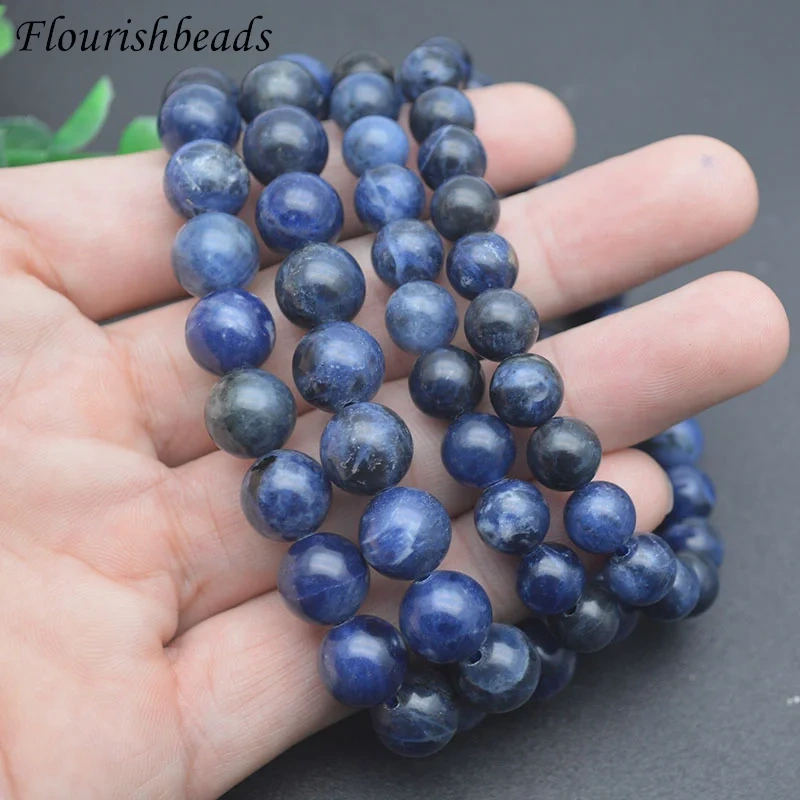 Natural Blue Sodalite 6mm 8mm 10mm Round Beads Elastic Line Stracelet Bracelet for Fashion Man Women Yoga Gift