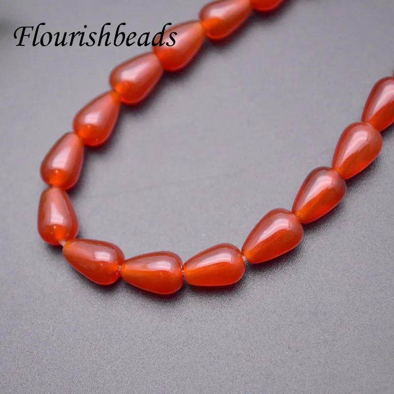 6x8mm Natural Red Agate Onyx Drop Shape Loose Beads for DIY Necklace Bracelet Jewelry Making 5 Strands/lot