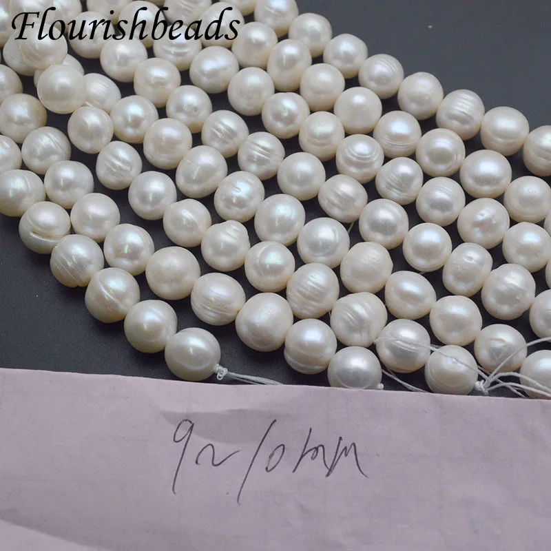 Wholesale 5~11mm White Natural Freshwater Pearls Potato Shapa Oval Round Loose Beads Baroque Beaded for DIY Jewelry Making