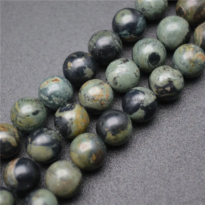 Smooth Natural Kambaba Jasper Stone Round Loose Beads Jewelry Materials 4mm 6mm 8mm 10mm