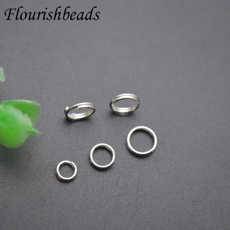 4/5/6mm Solid 925 Sterling Silver Rings Double Loop Split Jump Rings Jewelry DIY Accessories 100-200pcs/lot