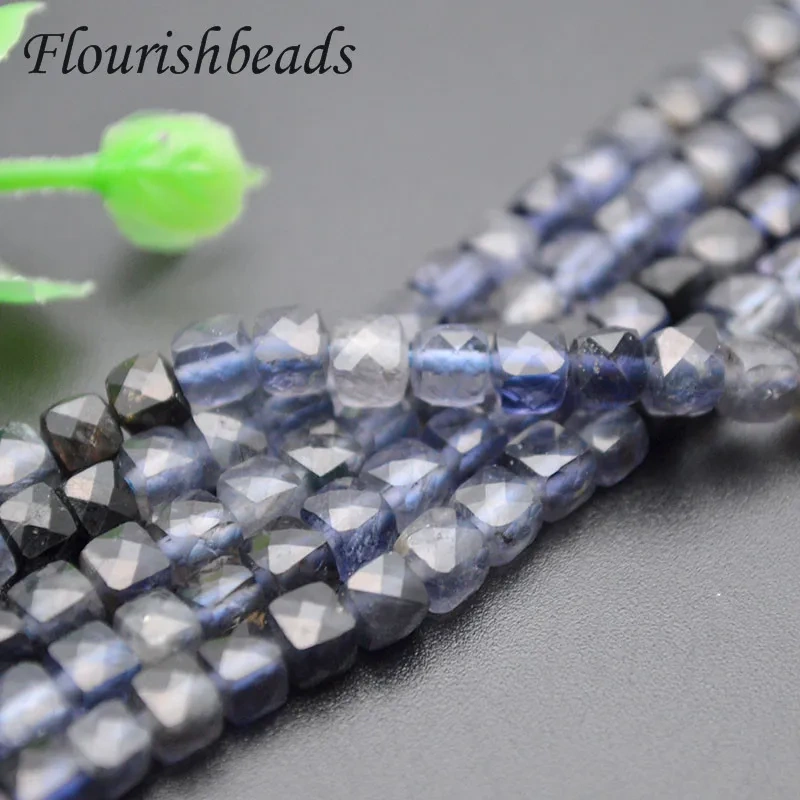 Natural Emerald  Purple Garnet  Iolite Spinel Faceted 4mm Loose Beads DIY Accessories for Jewelry Necklace Bracelet Making