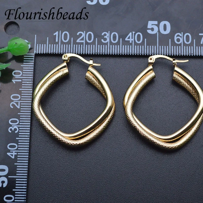35x40mm Big Size Gold Color Earrings Retro French Geometry Earring for  Women Party Fashion Valentine's Jewelry Gifts
