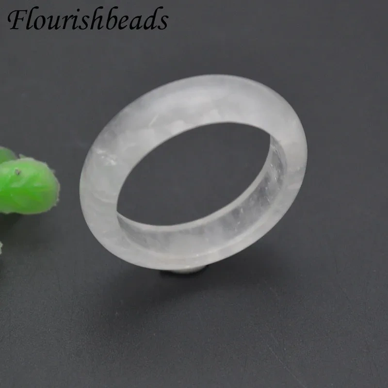 5pcs/lot Unisex Natural Gemstone Crystal Amethyst Green Aventurine Sodalite Finger Ring Party Wedding Gift Size 7-9