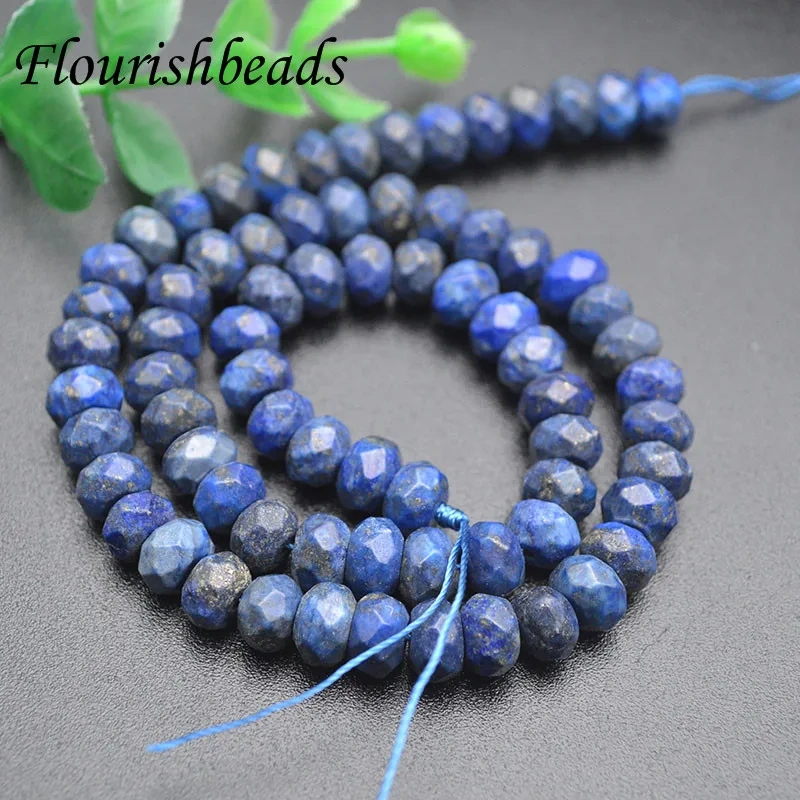 5x8mm Natural Faced Roudelle Lapis Rhodonite India Agate Jaspers Garnet Loose Stone Beads for Jewelry Making DIY Bracelet