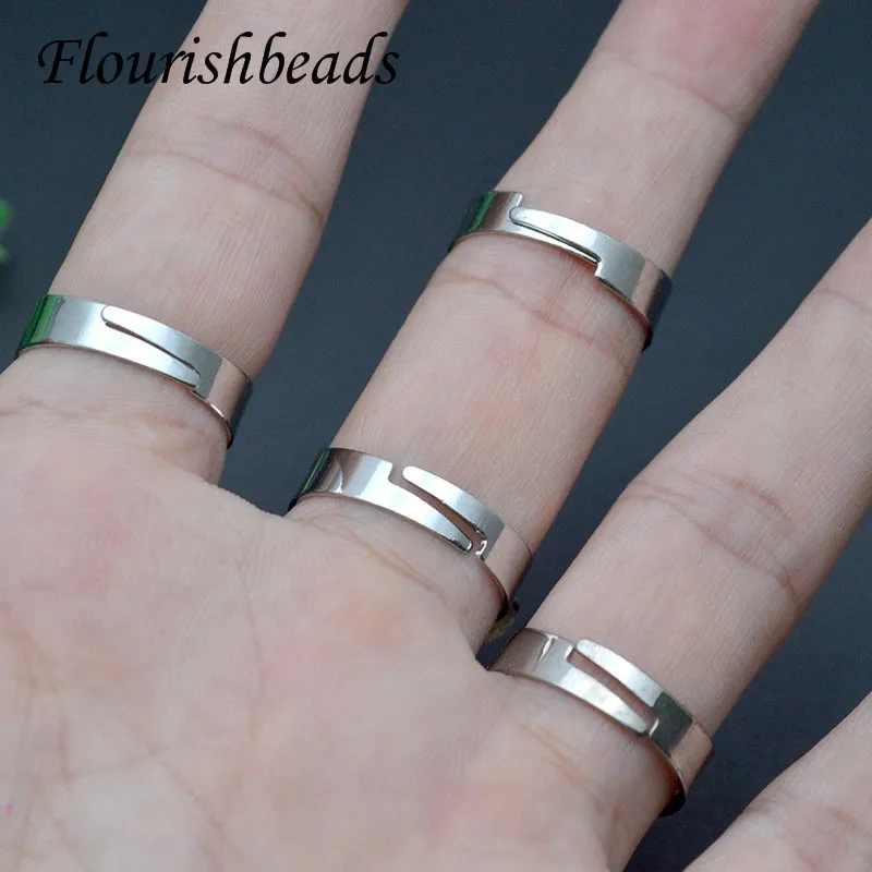 Fashion Irregular Raw Crystal Rings Amethyst Obsidia Natural Stone Ring Adjustable Finger Ring for Women Men 3~5pcs/lot