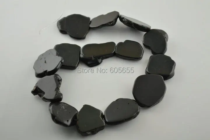 Wholesale Black Howlite Freeform Slab Stone Loose Beads 120 strands per lot