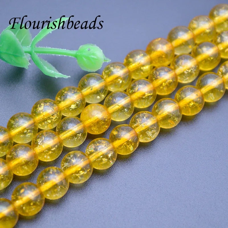5pcs/lot AAA Crack Crystal Glass Beads Round Spacer Loose Beads for High Quality Jewelry Making DIY Bracelets 6/8/10/12mm