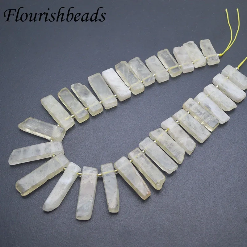 Natural Rectangle Stone Loose Bead Square Stick Slab Howlite Tiger Eye Beads for Women DIY Jewelry Making