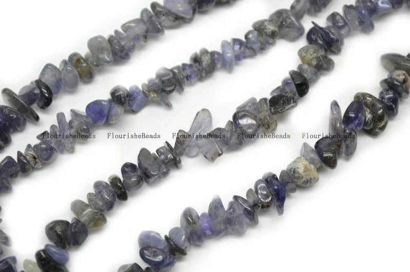 High Quality 5~8mm Natural Tanzanite Irregular Shape Stone Chips Loose Beads 1 Strand