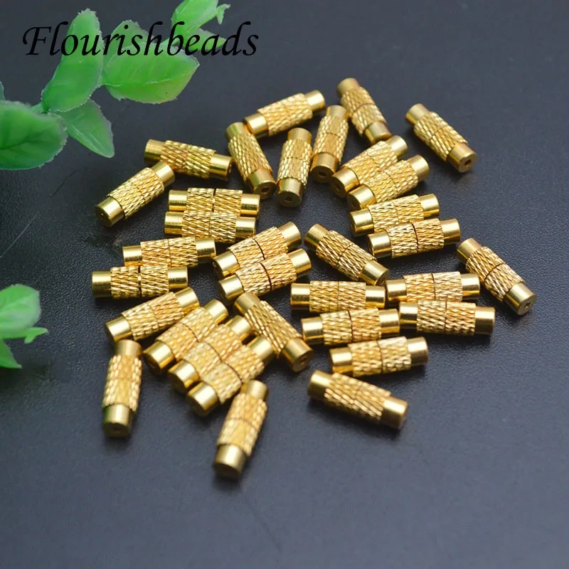 Wholesale 200pcs Jewelry Findings Accessories Gold Plated Magnet Clasp Bracelet Necklace Leather Cord Clasp for Diy Jewelry