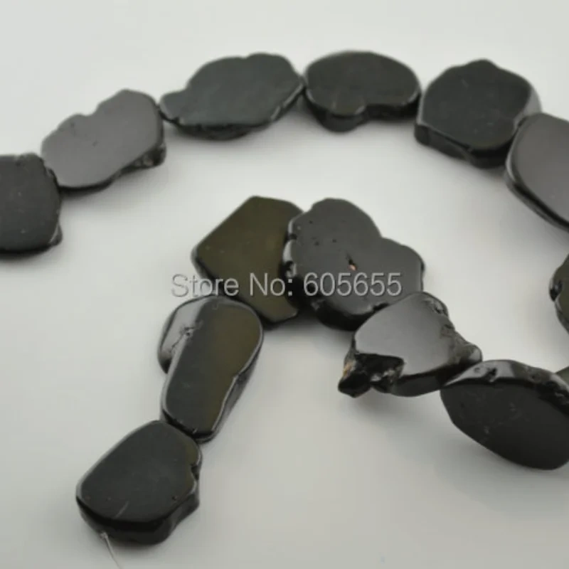 Wholesale Black Howlite Freeform Slab Stone Loose Beads 120 strands per lot