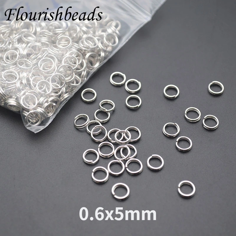 4/5/6mm Solid 925 Sterling Silver Rings Double Loop Split Jump Rings Jewelry DIY Accessories 100-200pcs/lot