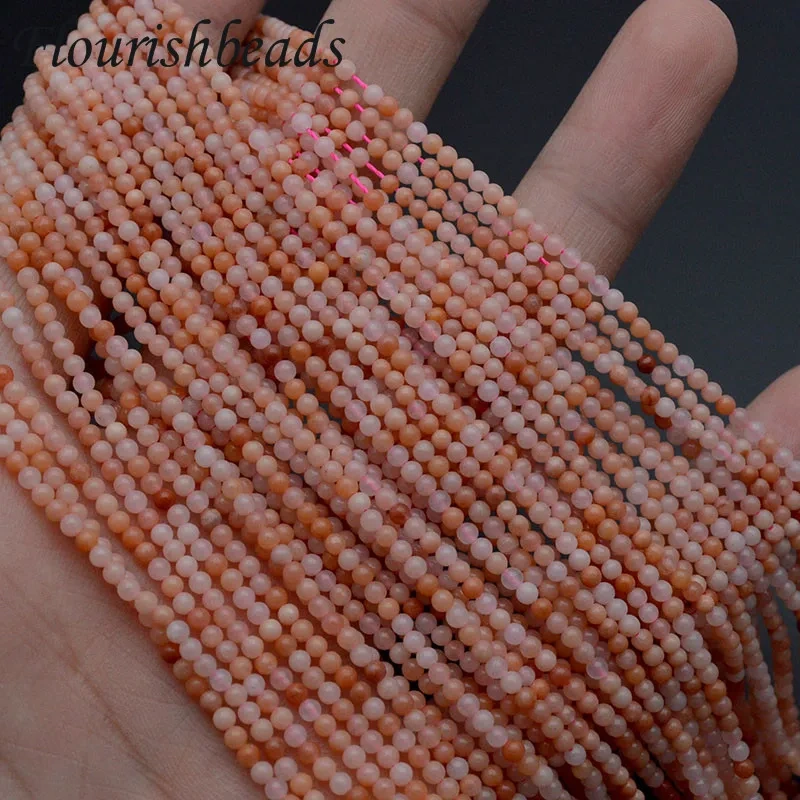 Wholesale 2mm Natural Stone Beads Rose Quartzs Amethysts Turquoise Tiger Yeads Beads for Jewelry Making DIY Bracelet Necklace