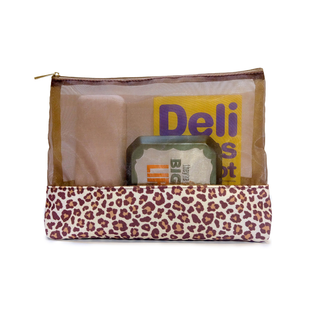 55063-LPD Leopard Print Pouch