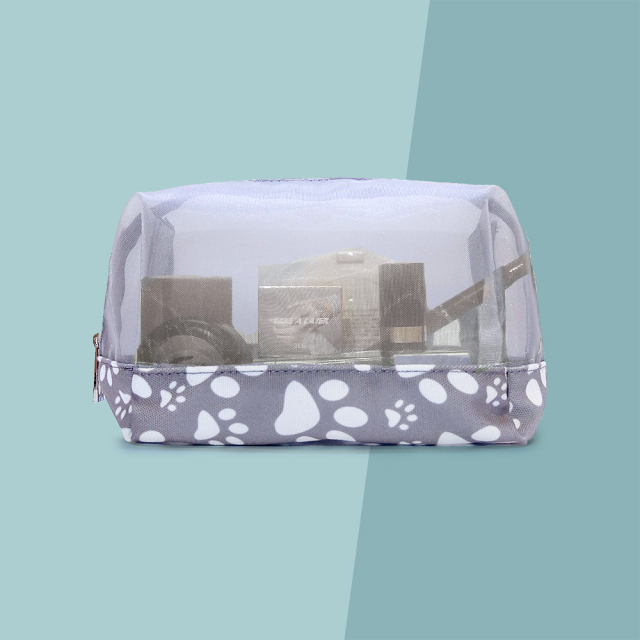 55061-DPP  Paw Cosmetic Bag