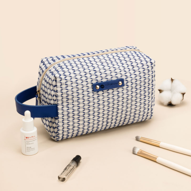 Cotton Zipper Small Pouch Cosmetic Bag