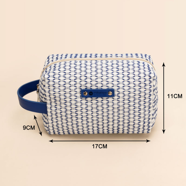 Cotton Zipper Small Pouch Cosmetic Bag