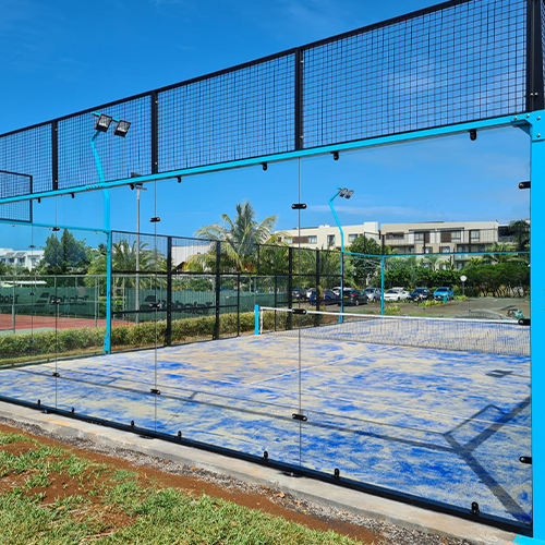 Luxury Panoramic Paddle Tennis Court Padel Manufacturer Professional Large Frame Cancha De Padel
