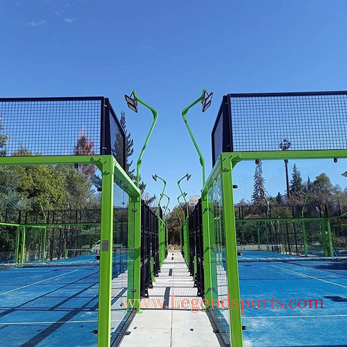 New Design Padel Club Explosion-proof Tempered Glass Paddle Tennis Court Cost
