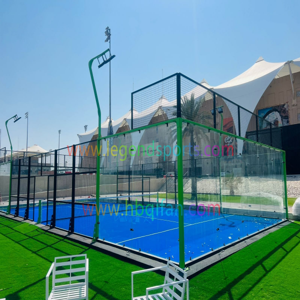 UAE Padel Club Hot Sale Outdoor Indoor Panoramic Paddle Tennis Field Court