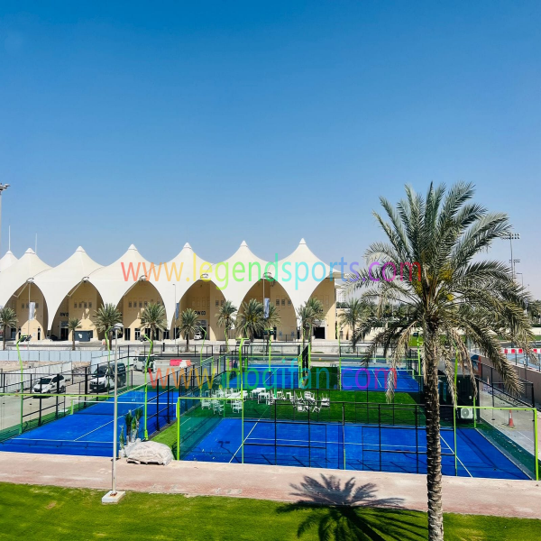 UAE Padel Club Hot Sale Outdoor Indoor Panoramic Paddle Tennis Field Court