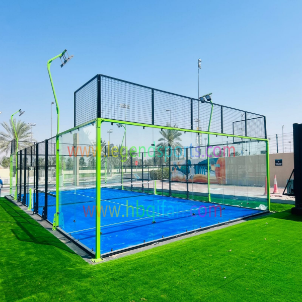 UAE Padel Club Hot Sale Outdoor Indoor Panoramic Paddle Tennis Field Court